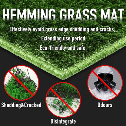 Hompet Dog Potty with Tray Large 30''x20'', 2 Artificial Grass Patch for Indoor and Outdoor Use, Puppy Turf Grass Pad Reusable Training Pads with Pee Baffle, Ideal for Dogs
