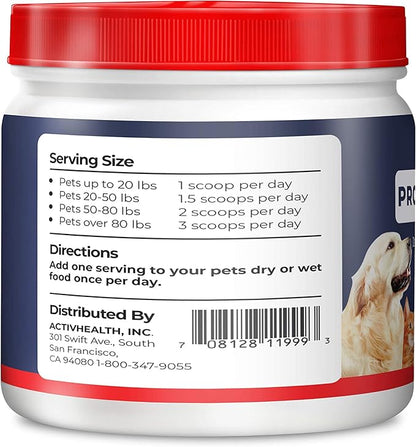 Geneflora Digestive Enzymes Prebiotics & Pet Probiotics for Dogs Powder, Cat, Rabbit, & Dog Probiotics for Digestive Support, 125 Grams, 2 Pack