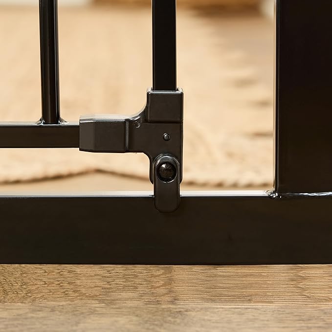 Regalo Safety 36" Extra Tall Baby Gate for Doorways & Bottom of Stairs, Pressure Mounted Walk Through Gate for Babies, Toddlers & Pets, Tested & Safe for 30 Years, American Designed, American Owned
