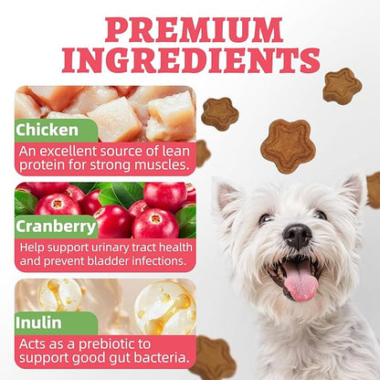 Just Try 15 OZ Dog Biscuits Cranberry Flavor Urinary Tract Health Training Treats Healthy Dog Treats