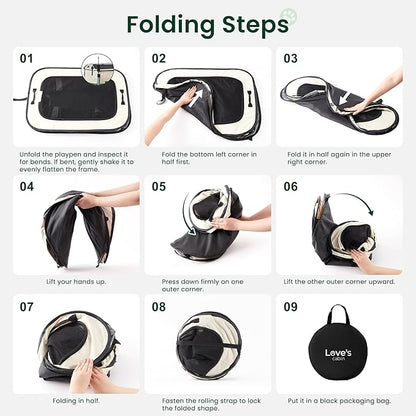 Love's cabin Pet Puppy Dog Playpen, Small Dog Tent Crates Cage Indoor/Outdoor, Portable Exercise Playpen for Cat, Foldable Pop Up Dog Kennel Playpen with Carring Case (S, Light Pink)