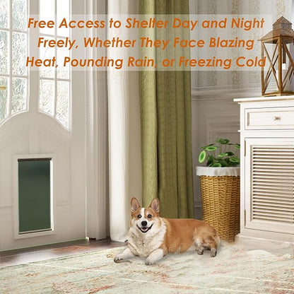 MIAOTONG 2 Pack Dog Door Replacement Flaps with Screw, Small Doggie Door Replacement Flaps Compatible with PetSafe Freedom PAC11-11037, Flexible and Durable, 8 7/8'' × 5 1/8'', for Small Dog and Cat