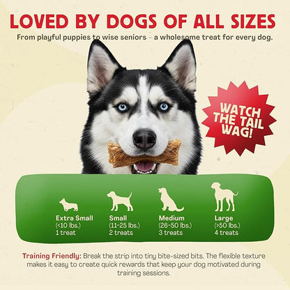Chewmasters Chicken Strips Dog Treats - Made from Premium White Meat Chicken - All Natural - No Artificial Additives - Protein Rich Dog Snacks - Healthy Training Treats for All Breeds & Life Stages