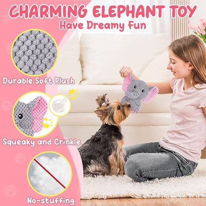 XIUGOAL Pink Puppy Toys for Boredom - 23 Pack Puppy Chew Toys for Teething, Enrichment Dog Toys for Small Dogs with Squeaky Dog Chew Toys, Treat Ball and Ropes