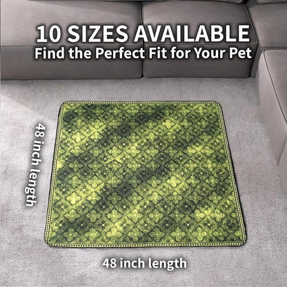 Washable Pee Pads for Dogs, Reusable Puppy Potty Training Pads, Ultra-Absorbent Thick Waterproof Leak-Proof Non-Slip Pads & Mat for Crate, Playpen, Floor, Whelping & Housebreaking , 2 Pack 48"x48"