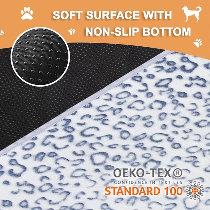 Qeils Reusable Puppy Pads, 2 Pack Washable Pee Pads for Dogs, Waterproof Non Slip Wee Wee pad, Absorbent and Leakproof Training Mats for Potty, Crate, Playpen, Bed, Sofa, 16"x 30"