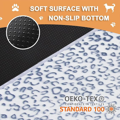 Qeils Reusable Puppy Pads, 2 Pack Washable Pee Pads for Dogs, Waterproof Non Slip Wee Wee pad, Absorbent and Leakproof Training Mats for Potty, Crate, Playpen, Bed, Sofa, 16"x 30"