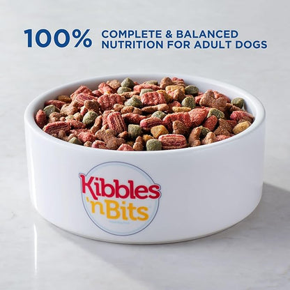Kibbles 'n Bits Savory Bacon & Steak Flavor Dry Dog Food, 3.5 lb. Bag (Pack of 2)