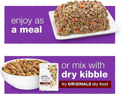 Purina Beneful Wet Dog Food Variety Pack, Prepared Meals & Chopped Blends - (16) 10 oz. Tubs