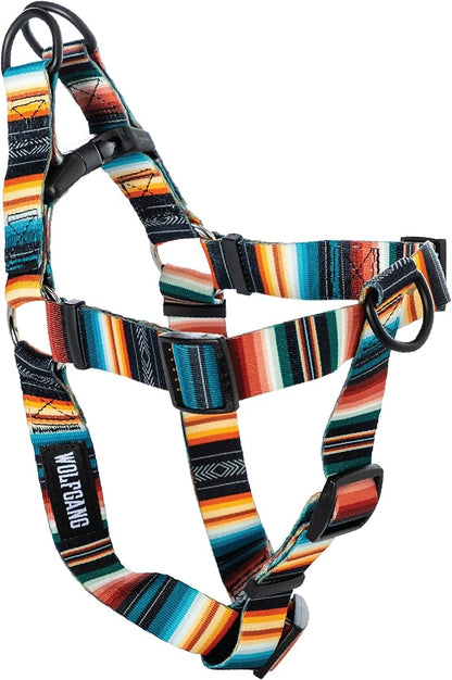 Wolfgang Heavy Duty Adjustable Dog Harness, Pull-Tested to Over 800 lbs for Walking & Training, LostArt Print, Large