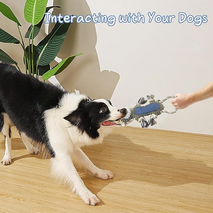 BUYPOW Dog Toys for Large Dog - Plush Squeaky Medium & Small Dog Toys (3pack Monkey & Patypus)