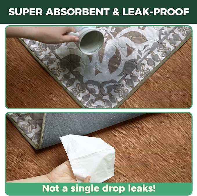 FXW Washable Pee Pads for Dogs, Puppy Pads with Super Absorbent, Specifically Designed for FXW Rollick/Homeplus 32 inch 6 Panels Dog Pen, 43" x 71" Rectangle, Boho, 1 Pack