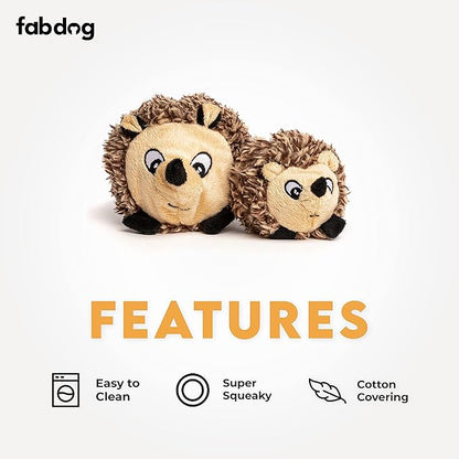 fabdog Hedgehog faball Squeaky Dog Toy (Large)