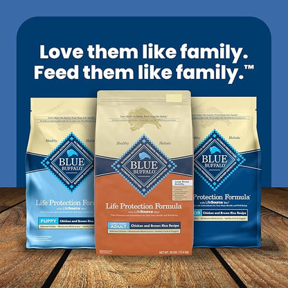 Blue Buffalo Life Protection Formula Large Breed Adult Dry Dog Food, Promotes Joint Health and Lean Muscles, Made with Natural Ingredients, Chicken & Brown Rice Recipe, 30-lb Bag