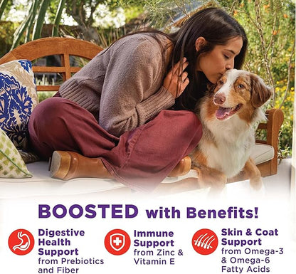 Wellness Bowl Boosters Hearty Topper Wet Dog Food for Small, Medium, and Large Breeds, Grain Free, Natural, Beef and Green Beans Recipe, 5.5 oz, Pack of 12