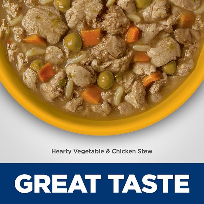 Hill's Science Diet Adult Perfect Weight Wet Dog Food, Hearty Vegetable & Chicken Stew in Gravy, 12.5 oz. Cans, 12-Pack