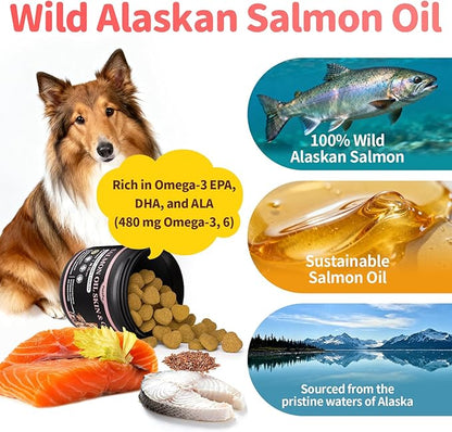 Salmon Oil for Dogs (Chicken 90Ct)