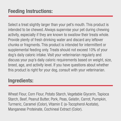 DreamBone Triple Flavor Swirlz No Chicken Added for Dogs, 25 Count, Treat Your Dog to Easy-to-Digest Rawhide-Free Chews Made with Real Beef, Peanut Butter and Pork