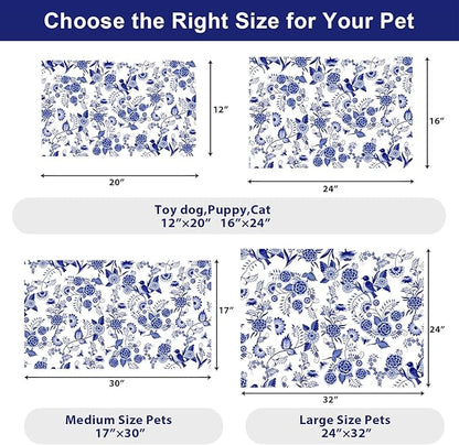 Dog Food Mats for Floors Waterproof Mat for Cat Food and Water Bowls - Absorbent Quick Dry Non Slip Mat for Pet Feeding