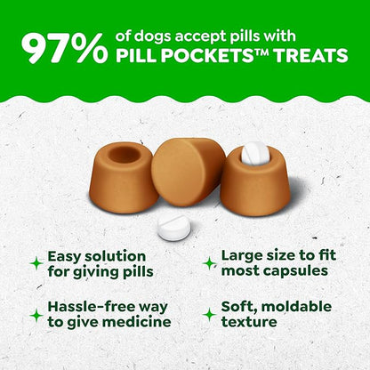 Greenies Pill Pockets for Dogs Small Size, Tablet Pill Treats for Dogs, Peanut Butter Flavor, 3.2 oz. Pouch