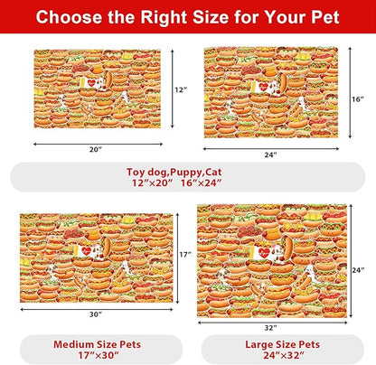 Dog Food Mats for Floors Waterproof Mat for Cat Food and Water Bowls - Absorbent Quick Dry Non Slip Mat for Pet Feeding