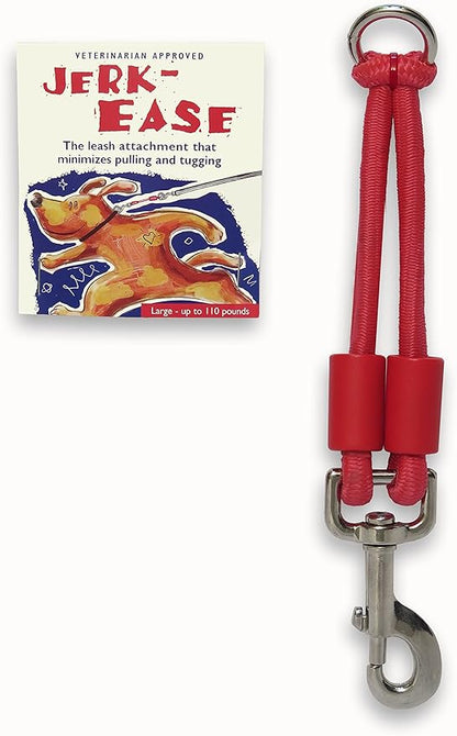 BUNGEE DOG LEASH EXTENSION – Patented Shock Absorber Attachment Protects You and Your Dogs – Works with ANY Leash & Collar or Harness – a MUST for Retractable Leashes – PICK SIZE/COLOR BELOW