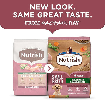 Nutrish Rachael Ray Dry Dog Food Small Breed Real Chicken & Veggies Recipe, 13 lb. Bag