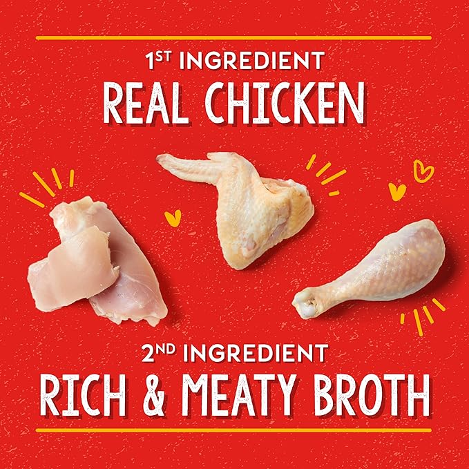 Stella & Chewy's Lil Bites Savory Stews for Small Breeds Chicken Dinner in Broth,2.7 oz. Cups,(Pack of 24)