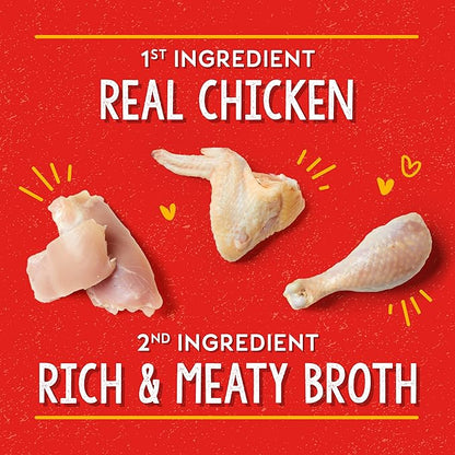 Stella & Chewy's Lil Bites Savory Stews for Small Breeds Chicken Dinner in Broth,2.7 oz. Cups,(Pack of 24)