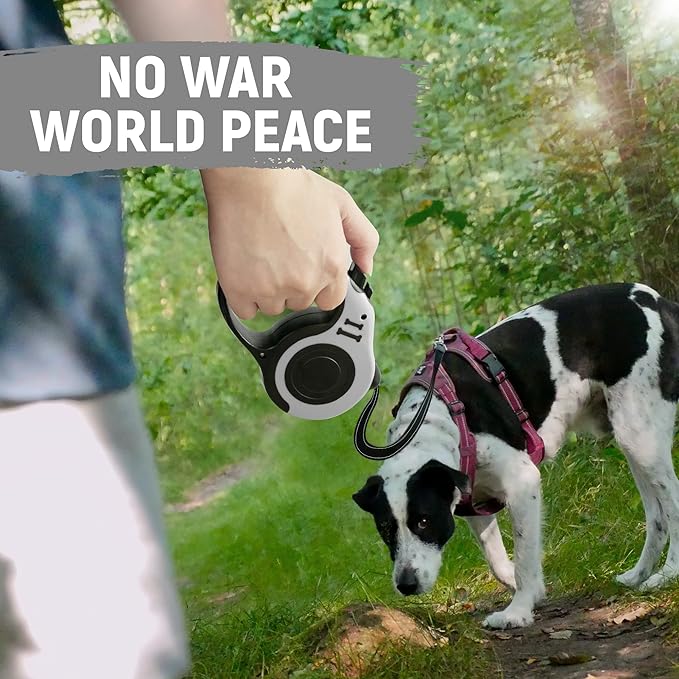 Retractable Dog Leash Automatic Telescopic Tractor Dog Tape, Pet Tape 10/16 FT Durable and Convenient, with Folding Bowl, Dispenser, Rubbish Bags, Suitable for Small and Medium Dogs