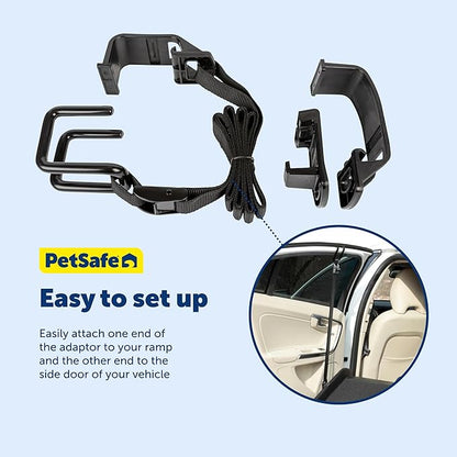 PetSafe Happy Ride Dog Ramp Adaptor - Secure Side Door Entry Support - Portable Ramp Adapter for Cars SUVs & Trucks - Convenient Pet Entry Support - Durable Ramp Connector