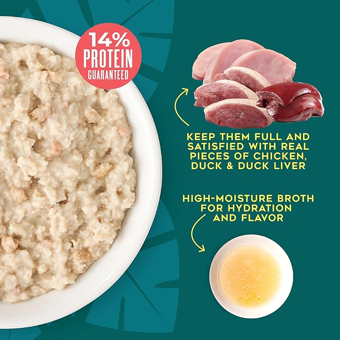 Tiki Dog Pate Wet Cat Food, Chicken, Duck & Duck Liver, 3 oz. Cup (4 Count)