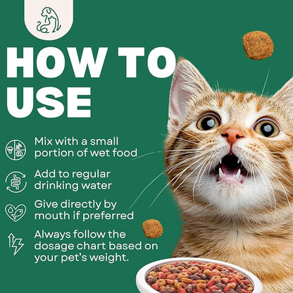 Liquid Dog & Cat Dewormer with Pyrantel Pamoate, for Roundworms & Hookworms, Easy-to-Use Oral Liquid Formula