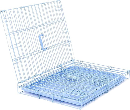 Carlson Blue Secure and Compact Single Door Metal Dog Crate, Small