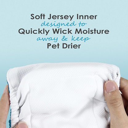 Wegreeco Washable Male Dog Belly Band - Pack of 3 - Washable Male Dog Belly Wrap, Small Doggie Diapers for Doggy Puppy (Bone, X-Small)