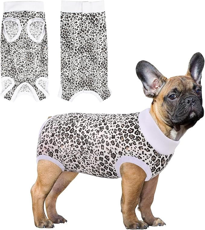 Coppthinktu Recovery Suit for Dogs After Surgery, Dog Onesie Surgery Recovery Suit for Female Spay, Soft Male Surgical Pajamas Bodysuits for Small Medium Puppy to Anti Licking Dog Cone Alternative