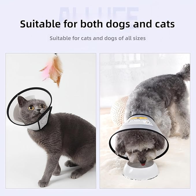 Cone for Dogs to Stop Licking, E Collar for Dogs After Surgery, Dog Recovery Collars & Cones - Safe Physical Barrier, Easy to Clean, Comfortable Wear, Promote Wound Healing, Prevent Self-Mutilation