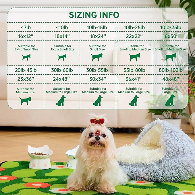 Qeils Reusable Puppy Pads for Small Dogs, Washable Pee Pads with Non-Slip , Absorbent Leakproof Mat for Crates, Playpens, Pet Beds & Whelping, Indoor Potty Training Grass Green, 23"x36", 2 Pack