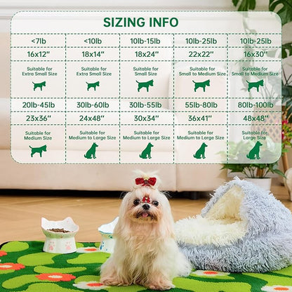 Qeils Reusable Puppy Pads for Small Dogs, Washable Pee Pads with Non-Slip , Absorbent Leakproof Mat for Crates, Playpens, Pet Beds & Whelping, Indoor Potty Training Grass Green, 23"x36", 2 Pack