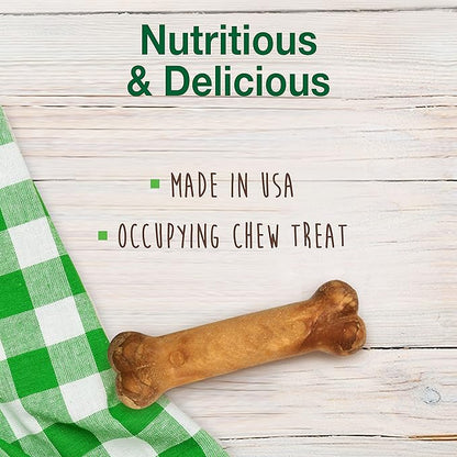 Nylabone Healthy Edibles Natural Dog Chews, Long Lasting Bones for Dogs, Roast Beef & Chicken Flavor Dog Treats, X-Small (8 Count)