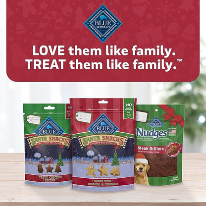 Blue Buffalo Nudges Grillers Dog Treats, Steak, 5-oz. Seasonal Bag (Pack of 2)