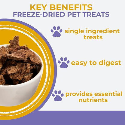 Momentum Carnivore Nutrition Freeze-Dried Chicken Liver Dog Treats & Cat Treats – Single-Ingredient, High-Protein, Grain-Free, Naturally Flavorful – Made in USA – 3.5 oz Bag