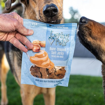 Loving Pets Soft Jerky Dog Treats – Real USA-Sourced Meat Dog Snacks for Training, Puppies & Everyday Reward – Soft, Chewy Dog Treats for Small, Medium & Large Dogs – Wheat & Corn Free