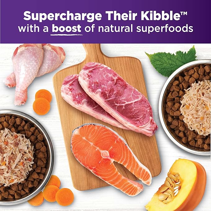 Wellness Bowl Boosters Simply Shreds Variety Pack Wet Dog Food Topper for Small, Medium, and Large Breeds, Grain Free, Natural, Chicken Recipes, 2.8 oz, Pack of 12 Pouches