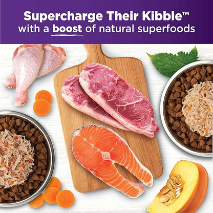 Wellness Bowl Boosters Simply Shreds Variety Pack Wet Dog Food Topper for Small, Medium, and Large Breeds, Grain Free, Natural, Chicken Recipes, 2.8 oz, Pack of 12 Pouches