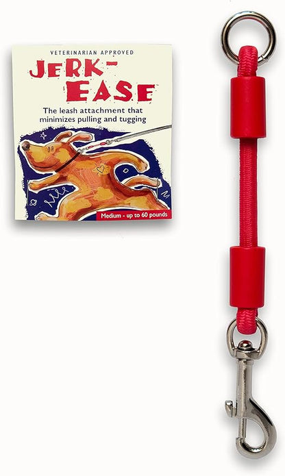 BUNGEE DOG LEASH EXTENSION – Patented Shock Absorber Attachment Protects You and Your Dogs – Works with ANY Leash & Collar or Harness – a MUST for Retractable Leashes – PICK SIZE/COLOR BELOW