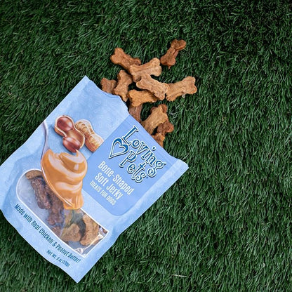 Loving Pets Soft Jerky Dog Treats – Real USA-Sourced Meat Dog Snacks for Training, Puppies & Everyday Reward – Soft, Chewy Dog Treats for Small, Medium & Large Dogs – Wheat & Corn Free