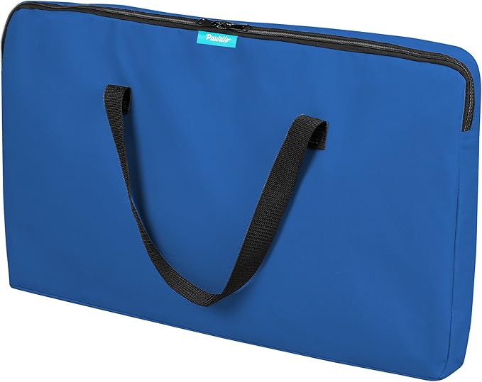 Deluxe Premium Pet Dog Playpen Portable Soft Dog Exercise Pen Kennel with Carry Bag for Dogs, Cats, Kittens, and All Pets (Large, Blue)