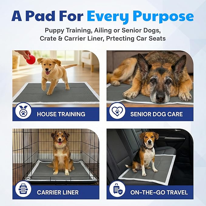American Kennel Club Carbon-Activated Puppy Training Pads – 100 Count, 22 x 22