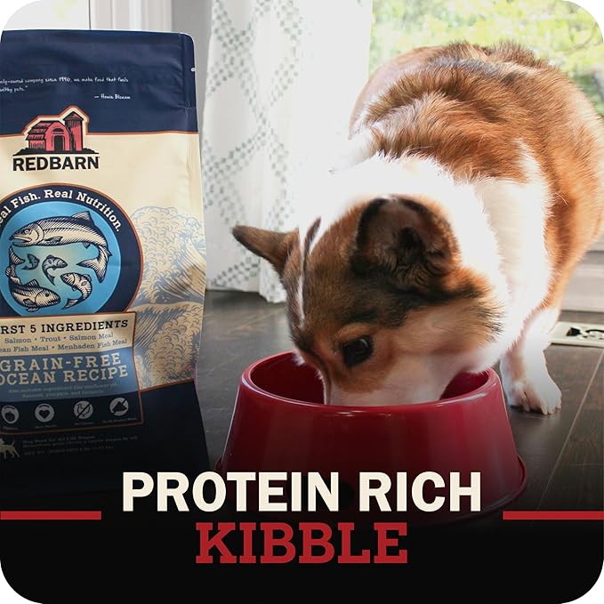 Redbarn Grain-Free Large Breed Dog Food Kibble - Beef & Lamb Recipe - Made in USA No Chicken Recipe with Functional Ingredients to Support Healthy Heart, Joints, Digestion, Skin & Coat - 15lb